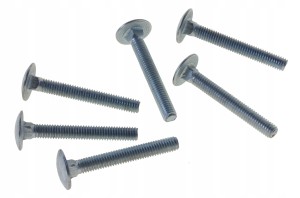 6 ŚRUBY METRYCZNE ZAMKOWE PODSADZANE M6x45mm OCYNK