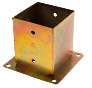Podstawa słupa przykręcana do betonu 120x120mm ZNZ