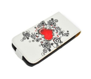 KABURA ETUI SAMSUNG GALAXY S4 i9500 WZORY SERCE