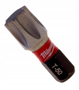 Bit udarowy grot końcówka Milwaukee TX 50 TORX T-50 T50 Shockwave 25mm