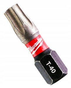 Bit udarowy grot końcówka Milwaukee TX 40 TORX T-40 T40 Shockwave 25mm