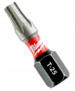 Bit udarowy końcówka grot Milwaukee TX 25 TORX T-25 T25 Shockwave 25mm