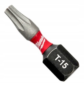 Bit udarowy końcówka grot Milwaukee TX 15 TORX T-15 T15 Shockwave 25mm