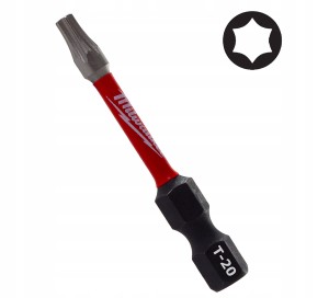 Bit udarowy końcówka grot Milwaukee TX 20 TORX T-20 T20 Shockwave 50mm