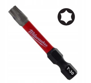 Bit udarowy grot końcówka Milwaukee TX 30 TORX T-30 T30 Shockwave 50mm