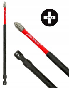 Bit udarowy końcówka grot do wkrętarki K2 Impact PH2 PH 2 stal S2 150mm