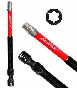 Bit udarowy końcówka grot do wkrętarki K2 Impact TX30 TORX T-30 S2 90mm