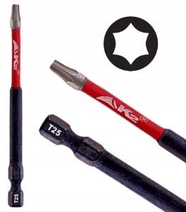 Bit udarowy końcówka grot do wkrętarki K2 Impact TX25 TORX T-25 S2 90mm