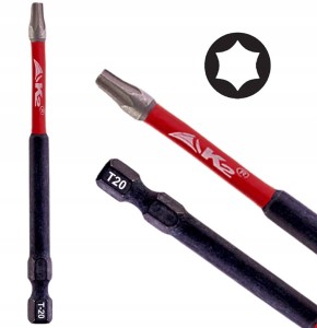 Bit udarowy końcówka grot do wkrętarki K2 Impact TX20 TORX T-20 S2 90mm