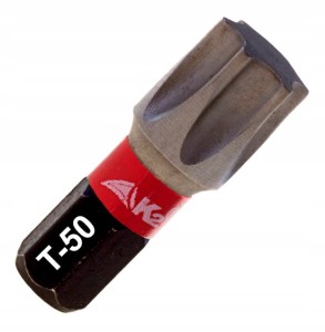 Bit udarowy końcówka grot do wkrętarki K2 Impact TX50 TORX T-50 S2 25mm