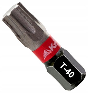 Bit udarowy końcówka grot do wkrętarki K2 Impact TX40 TORX T-40 S2 25mm
