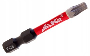 Bit udarowy końcówka grot do wkrętarki K2 Impact TX25 TORX T-25 S2 50mm