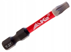 Bit udarowy końcówka grot do wkrętarki K2 Impact TX27 TORX T-27 S2 50mm
