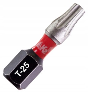 Bit udarowy końcówka grot do wkrętarki K2 Impact TX25 TORX T-25 S2 25mm