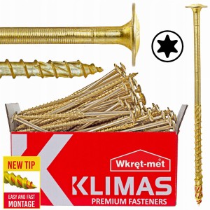 WKRĘTY CIESIELSKIE 8x240 TORX ŁEB TALERZOWY DO POŁĄCZEŃ DREWNIANYCH 50szt