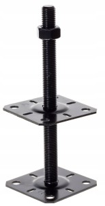PODSTAWA SŁUPA REGULOWANA ZE ŚRUBĄ M20 PSR 100mm