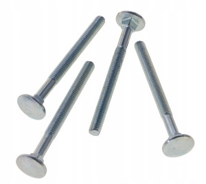 4 ŚRUBY METRYCZNE ZAMKOWE PODSADZANE M6x80mm OCYNK
