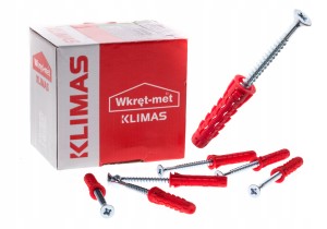 KOŁEK ROZPOROWY 10x50 Z WKRĘTEM WKRĘT 70 50szt