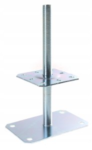 PODSTAWA SŁUPA REGULOWANA ZE ŚRUBĄ M20 PSRP 130mm