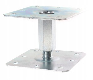 PODSTAWA SŁUPA REGULOWANA GWINTOWANA 130x130