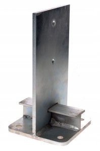 KOTWA PODSTAWA SŁUPA PRZYKRĘCANA PÓŁUKRYTA 120x250