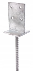 PODSTAWA SŁUPA DO WMUROWANIA 70mm DO BETONU typ T