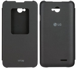 ORYGINALNE ETUI Quick Window LG L70 CCF-400 CZARNY