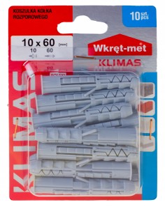 KOSZULKI KOŁKA ROZPOROWEGO 10x60 10szt wkręt-met
