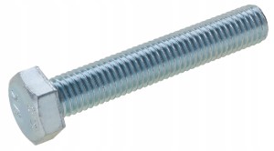 1szt ŚRUBA METRYCZNA M10x80mm OCYNK KL 5.8 DIN931