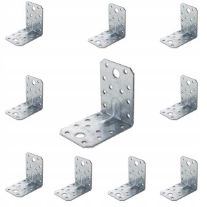 KĄTOWNIK ŁĄCZNIK CIESIELSKI 70x70x55x2,5mm 10 szt KP4