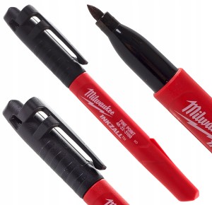 Marker Milwaukee pisak flamaster znacznik mazak budowlany cienki czarny