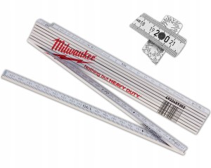 Miara drewniana składana Milwaukee 2 m kątomierz metr miarka stolarska