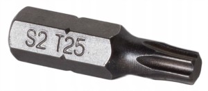 PROFESJONALNY BIT GROT TORX 25 T25x25 mm Wkręt Met
