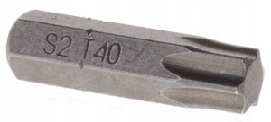 PROFESJONALNY BIT GROT TORX 40 T40x25 mm Wkręt Met