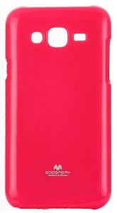 RÓŻOWE ETUI PLECY GUMA DO SAMSUNG GALAXY J1 J100