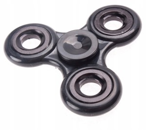 CZARNY DYSKRETNY SPINNER FIDGET SPINER HAND ADHD